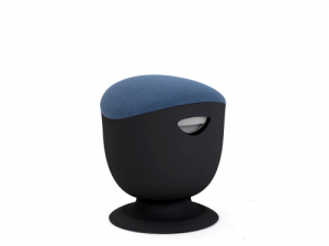 Up Up Seul ergonomic balance stool Black, D47 Blue fabric