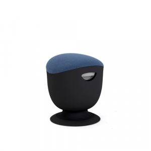 Up Up Seul ergonomic balance stool Black, D47 Blue fabric