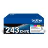 Brother TN-243CMYK (TN243CMYK) Toner Cartridge, Black, Cyan, Magenta, Yellow