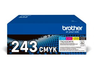 Brother TN-243CMYK (TN243CMYK) Toner Cartridge, Black, Cyan, Magenta, Yellow