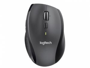 Logitech Marathon M705 Wireless Mouse, RF Wireless, 1000 DPI, Black/Grey