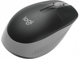 Logitech M190 Full-Size Wireless Mouse, RF Wireless, 1000 DPI, Mid Grey