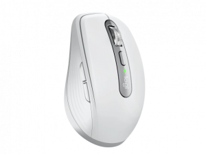 Logitech MX Anywhere 3S Mouse - RF Wireless + Bluetooth, Laser, 8000 DPI, Pale Grey (White)