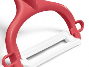 Kyocera CP-10 NRD Horizontal Ceramic Y Peeler, Red