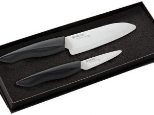 Kyocera FZ-075WH-BK + FZ-140WH-BK Gift set, Ceramic knives, Black