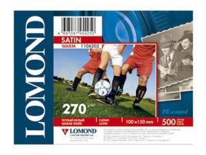 Lomond Premium Photo Paper Satin 270 g/m2 10x15, 500 sheets, Warm