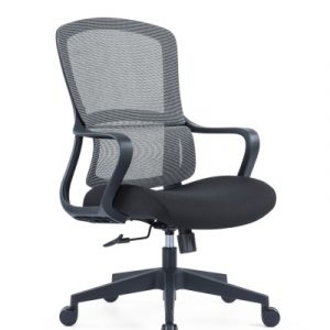 Up Up Darwin ergonomic office chair Black, Black fabric + Grey mesh