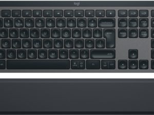 Logitech MX Keys S Wireless Keyboard + Palm Rest, Bluetooth, Illuminated, US, Graphite