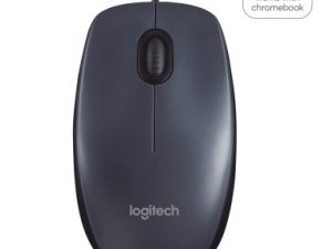 Logitech B100 Wired Mouse, USB Type-A, Optical, 1000 DPI, Black