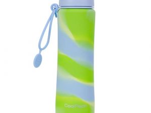 COOLPACK Silikon water bottle Pump 600 ml Girls Blue