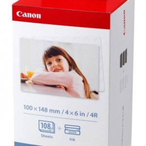 Canon KP-108IN (3115B001) Photo Paper + Ink Cartridge Multipack, CMY