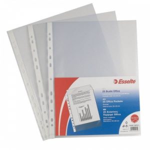 Sleeves Esselte, A3, 75 microns, matt, vertical, pack of 50 pcs.