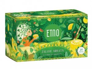 ETNO Green tea with lemon and ginkgo 40g (2gx20 pcs.)