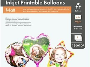 Lomond Inkjet Printable Baloons A3+, 9 sheets (Ball/Heart/Star) double sided