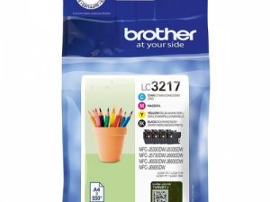 Brother LC3217 (LC3217VALDR) Ink Cartridge Multipack, Black, Cyan, Magenta, Yellow