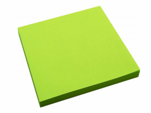 Sticky notes Forpus, Neon, 75x75mm, Green (1x80)