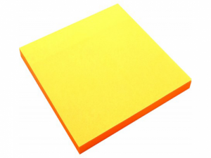 Sticky notes Forpus, Neon, 75x75mm, Orange (1x80)