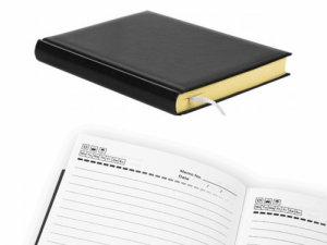 Planning notebook Forpus, A5/360,  PVC cover, Black, Yellowi pages  0726-191