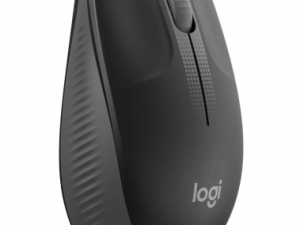 Logitech M190 Full-Size Wireless Mouse, RF Wireless, 1000 DPI, Charcoal