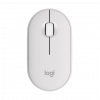 Logitech Pebble 2 M350s Wireless Mouse, RF Wireless + Bluetooth, 4000 DPI, Tonal White