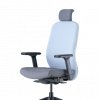 Up Up Athene ergonomic office chair Black, Grey + Blue fabric