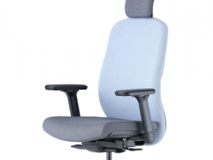 Up Up Athene ergonomic office chair Black, Grey + Blue fabric