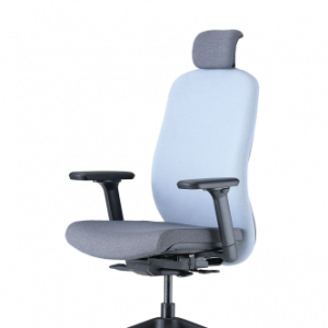 Up Up Athene ergonomic office chair Black, Grey + Blue fabric