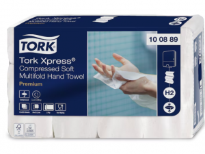 Hand towel sheets Tork Xpress Soft Multifold H2, 2 l.,225 sheets.,22.2x24cm, Z, 12pcs