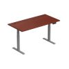 Adjustable Height Table Up Up Thor Gray, Table top L Dark Walnut