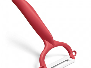 Kyocera CP-10 NRD Horizontal Ceramic Y Peeler, Red