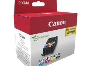 Canon CLI-551 (6509B015) Ink Cartridge Multipack, C/M/Y/BK