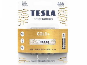 Batteries Tesla AAA Gold+ Alkaline LR03 1250 mAh (4 pcs) (12030420)