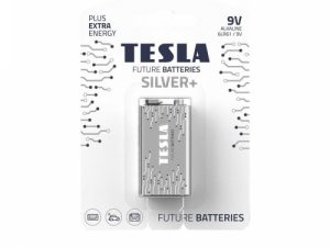 Battery Tesla 9V Silver+ Alkaline 6LR61 580 mAh (1 pcs) (13090120)