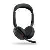 Jabra Evolve2 65 Flex MS Stereo Link380a Wireless Headset Bluetooth, USB-A, Black