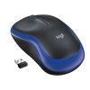 Logitech M185 Wireless Mouse, RF Wireless, 1000 DPI, Black/Blue