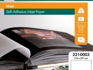 Lomond Self Adhesive Inkjet Photo Paper Matte A4, 25 sheets