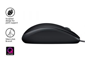 Mouse Logitech B110 Silent, Black