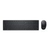 Dell Pro KM5221W Wireless Keyboard and Mouse, RF Wireless, US Int, Black