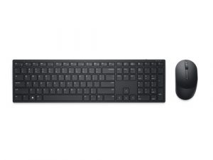 Dell Pro KM5221W Wireless Keyboard and Mouse, RF Wireless, US Int, Black