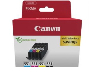 Canon CLI-551 (6509B016) Ink Cartridge Multipack, C/M/Y/BK