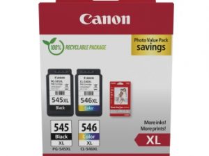 Canon PG-545XL/CL-546XL (8286B011) Photo value pack Ink Cartridge Multipack, BK/CMY