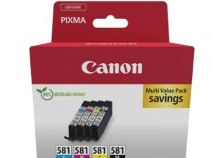 Canon CLI-581 (2103C007) Ink Cartridge Multipack, C/M/Y/BK