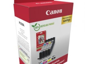 Canon CLI-581 (2106C006) Photo value pack Ink Cartridge Multipack, C/M/Y/BK