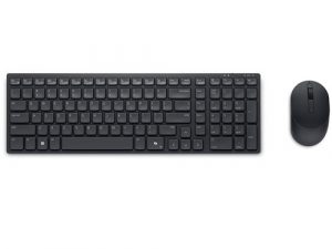 Dell Compact KM555 Silent Keyboard and Mouse, RF Wireless + Bluetooth, US Int, Black